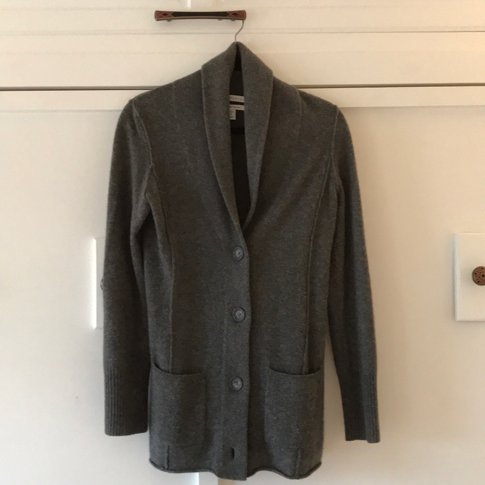 Cashmere menswear cardigan